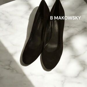 b. makowsky Black Heels Sleek Minimalist Design